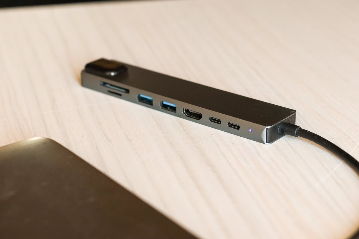 USB-C hub with multiple ports — the one-cable desk life is the dream and it's affordable