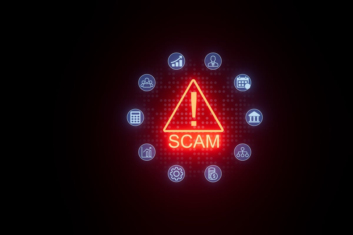Scam warning sign