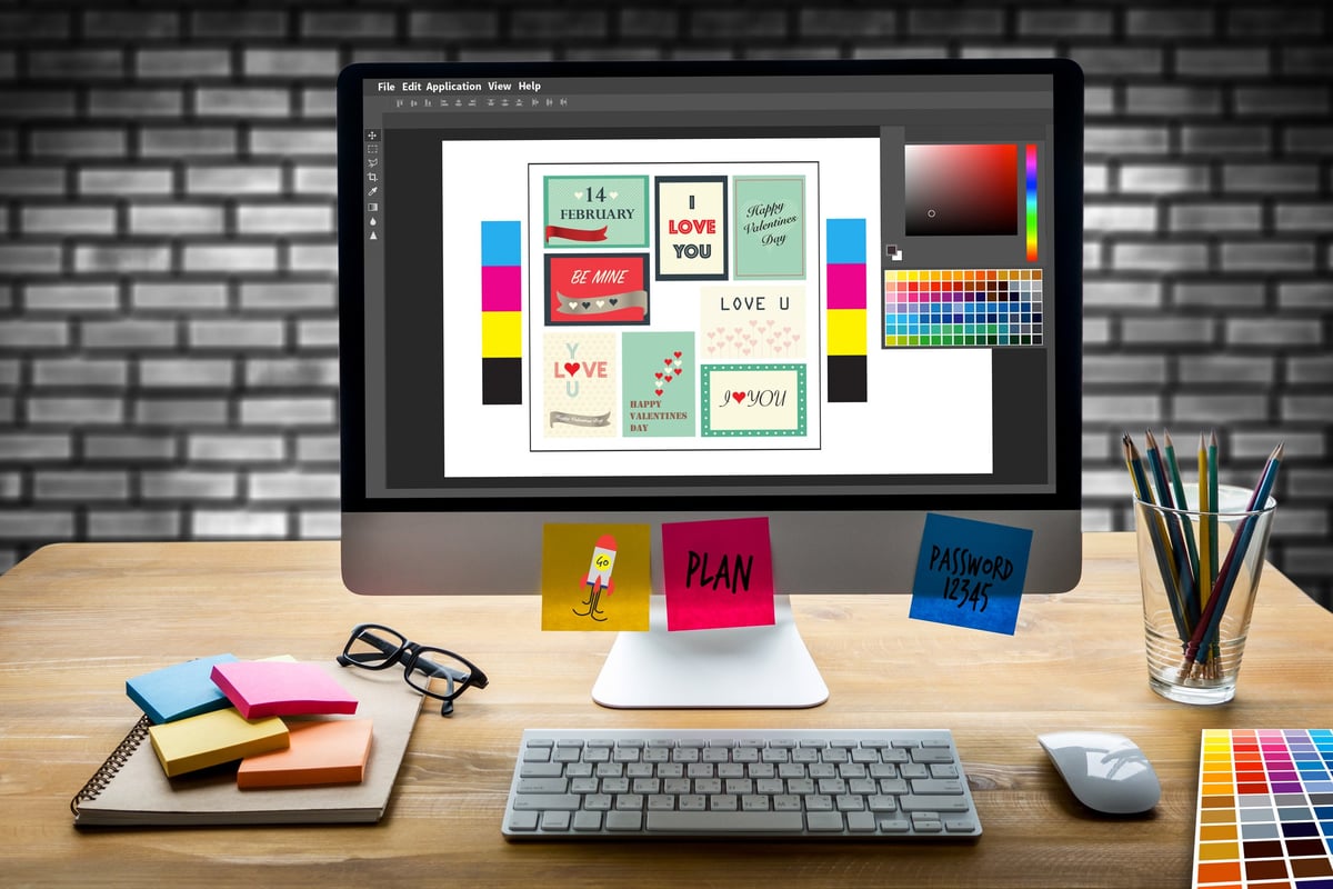 Creative designer working on digital products on tablet